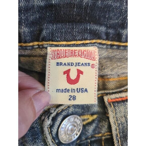 Vintage True Religion Low-Rise Jeans Johnny #112790 | 28 | Y2K USA Straight Leg - Picture 10 of 14